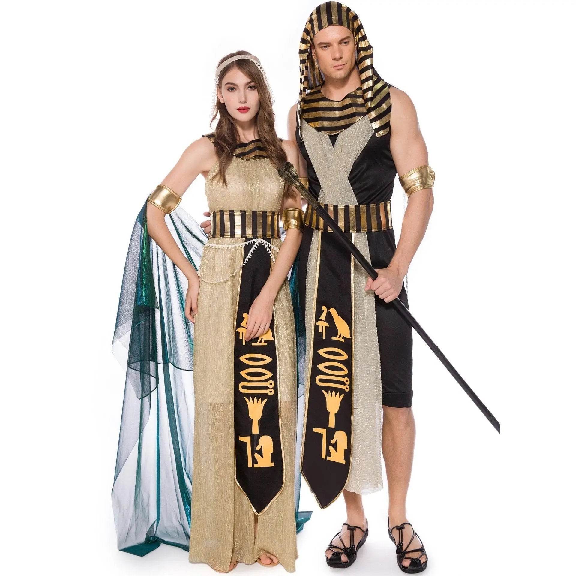 Greek Goddess Prince Couples Costume Halloween Outfits Cosplay Party Carnival - Ecosfun