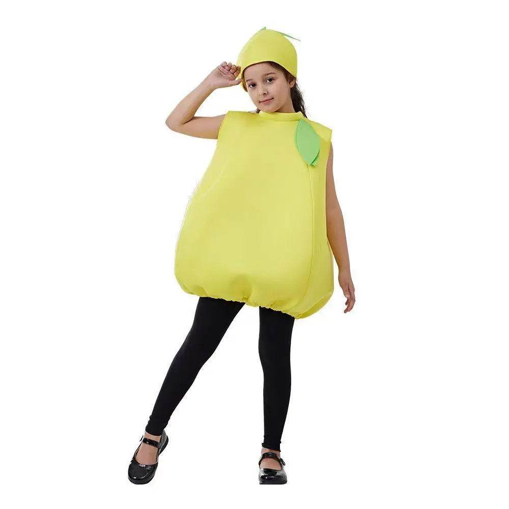 Kids Lemon Baby Fruit Jumpsuit Halloween Cosplay School Party Costumes - Ecosfun