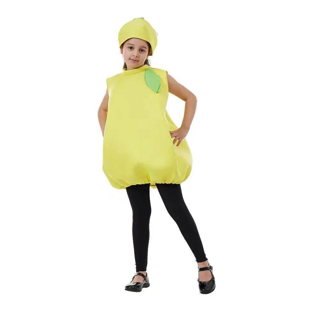 Kids Lemon Baby Fruit Jumpsuit Halloween Cosplay School Party Costumes - Ecosfun