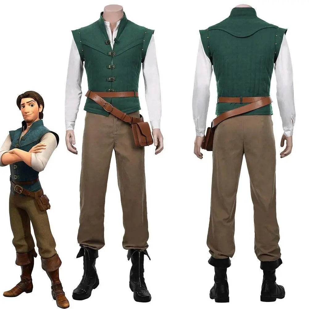 Men Tangled-Flynn Rider Cosplay Costume Vest Shirt Outfits Halloween Carnival Suit - Ecosfun