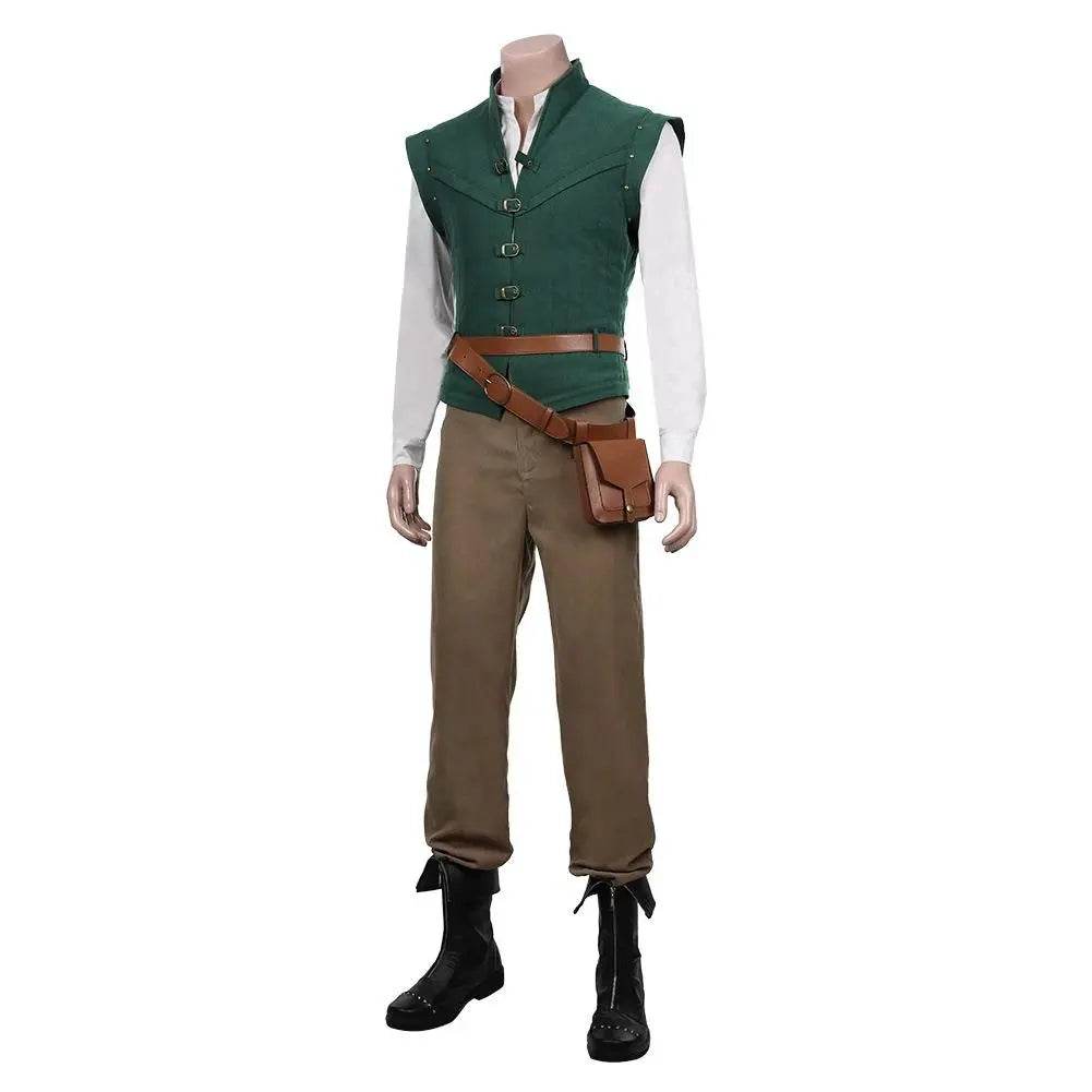Men Tangled-Flynn Rider Cosplay Costume Vest Shirt Outfits Halloween Carnival Suit - Ecosfun