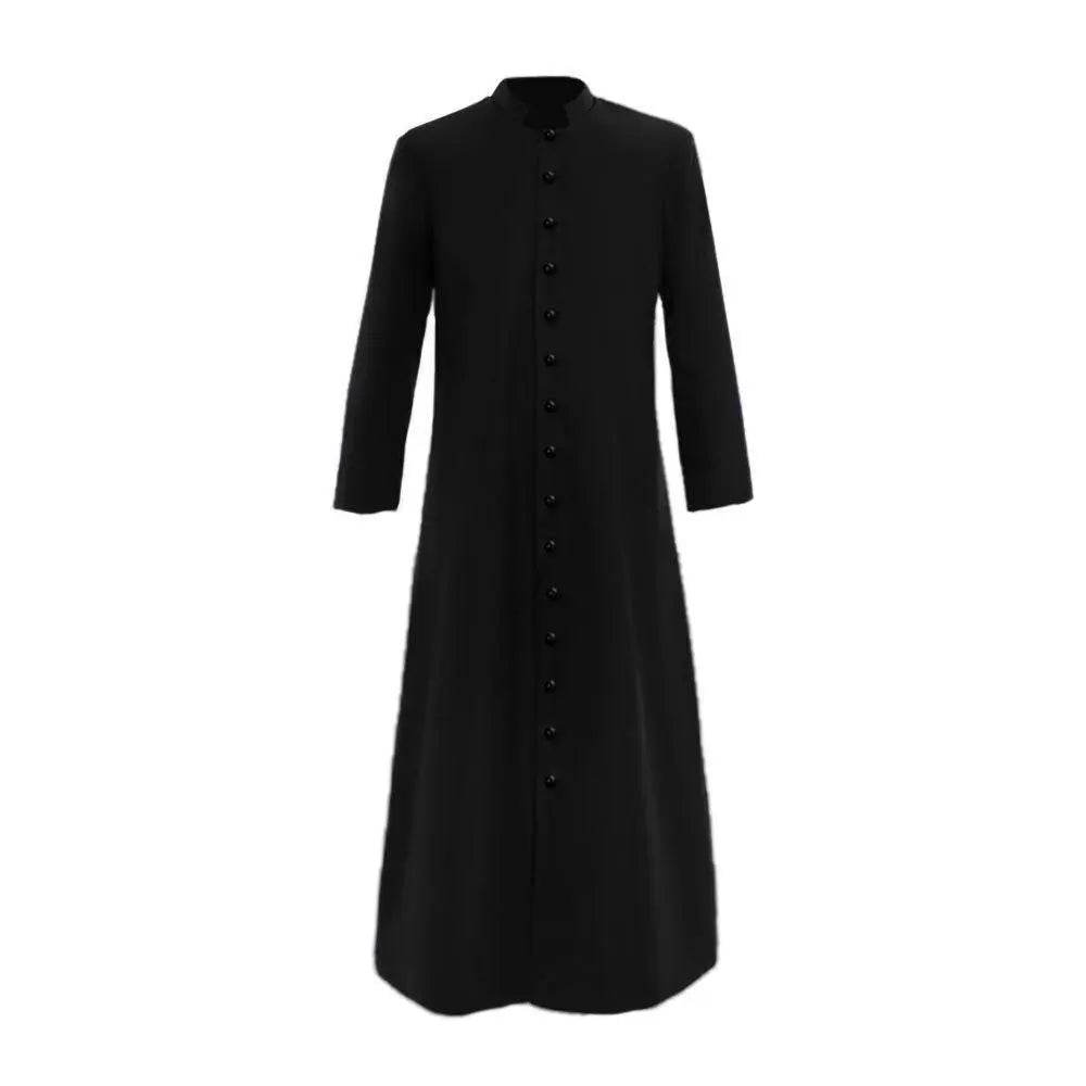 Men's Single Breasted Minister Choir Cassock Robe Costumes Party Performance - Pajamasbuy