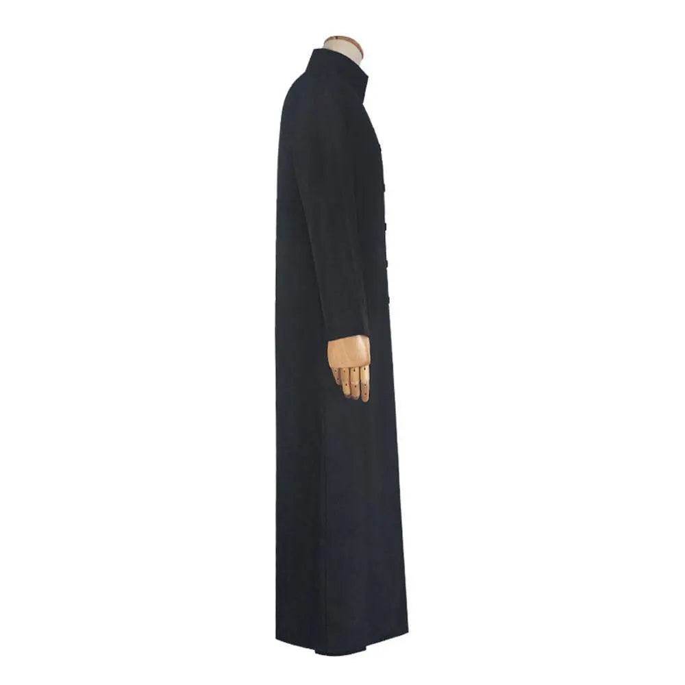 Movie The Matrix Cosplay Neo Costume Black Suit Cloak Pants Outfit Halloween Costumes for Men - Ecosfun