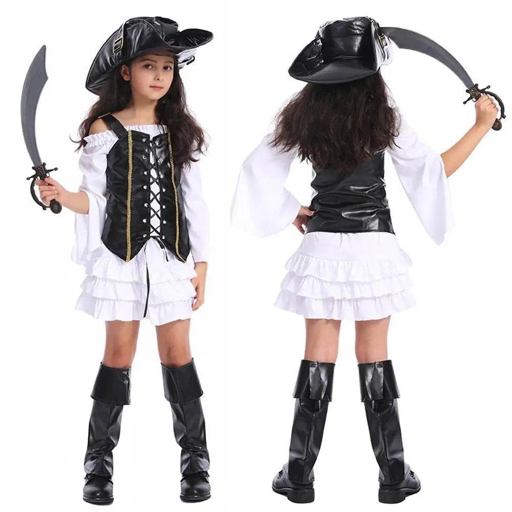 Pirate Outfit Cosplay Costume Fancy Dress Halloween For Kids - Ecosfun
