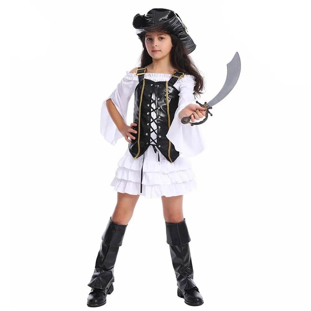 Pirate Outfit Cosplay Costume Fancy Dress Halloween For Kids - Ecosfun