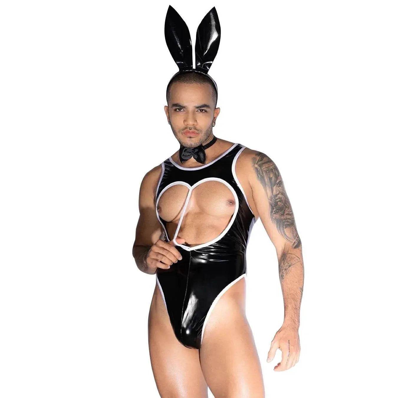 Stag do Rabbit Man Party Costume Night Club Uniform - Ecosfun