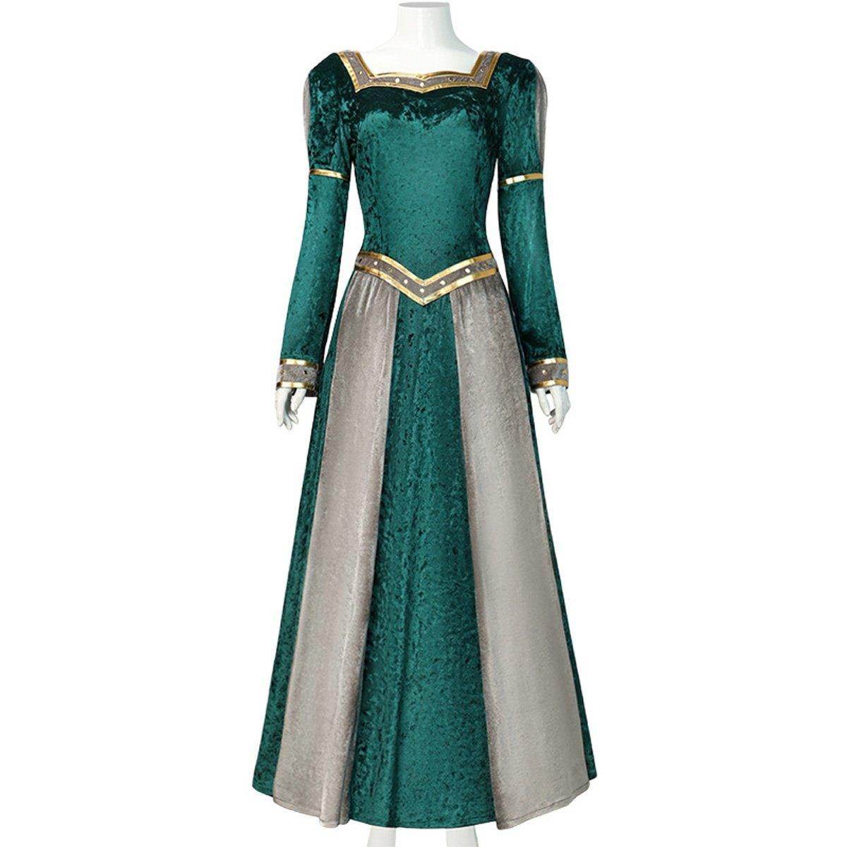 Anime Movie Shrek Princess Fiona Dress Halloween Carnival Suit Cosplay Costume For Adults - Ecosfun