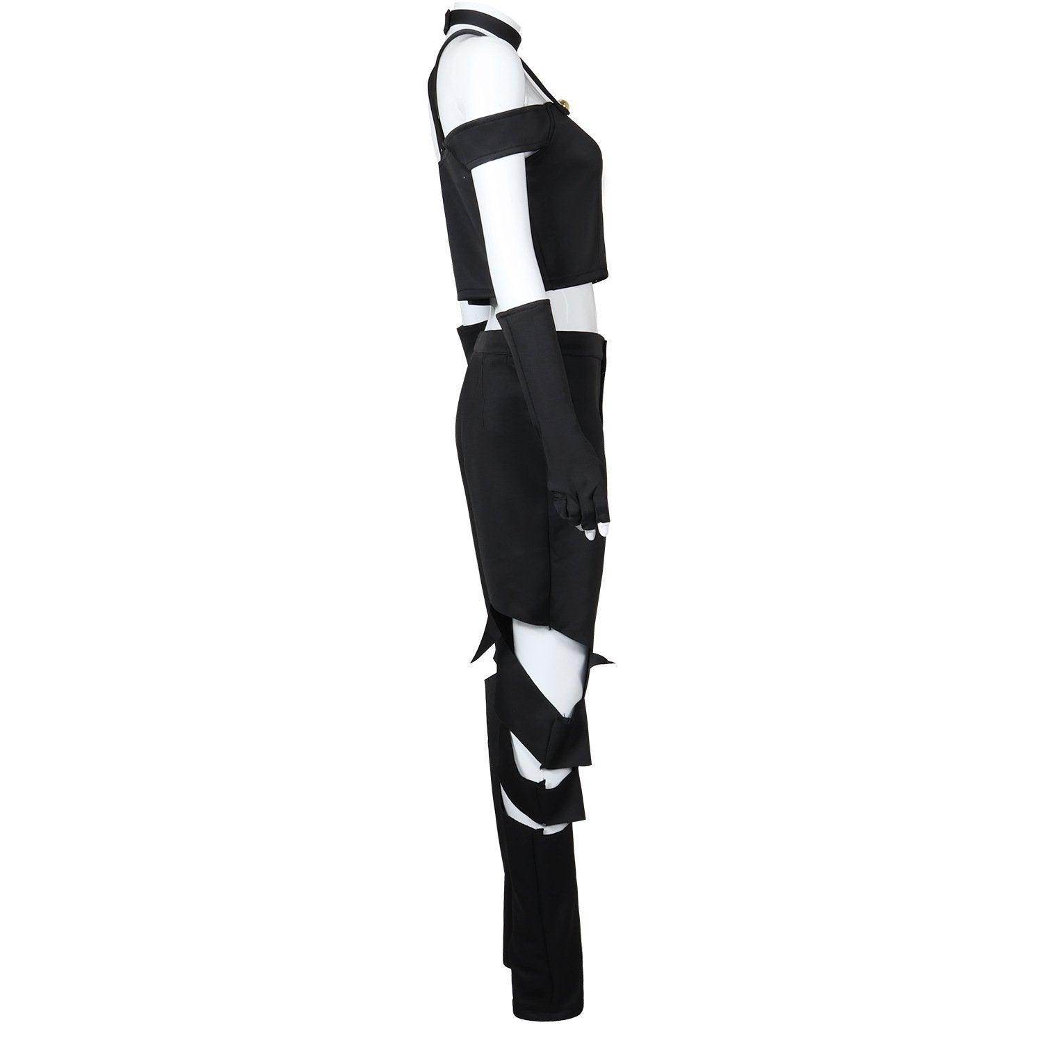 Black White Hazbin Hotel Adult Cosplay Costume Outfits Halloween Carnival Suit - Ecosfun
