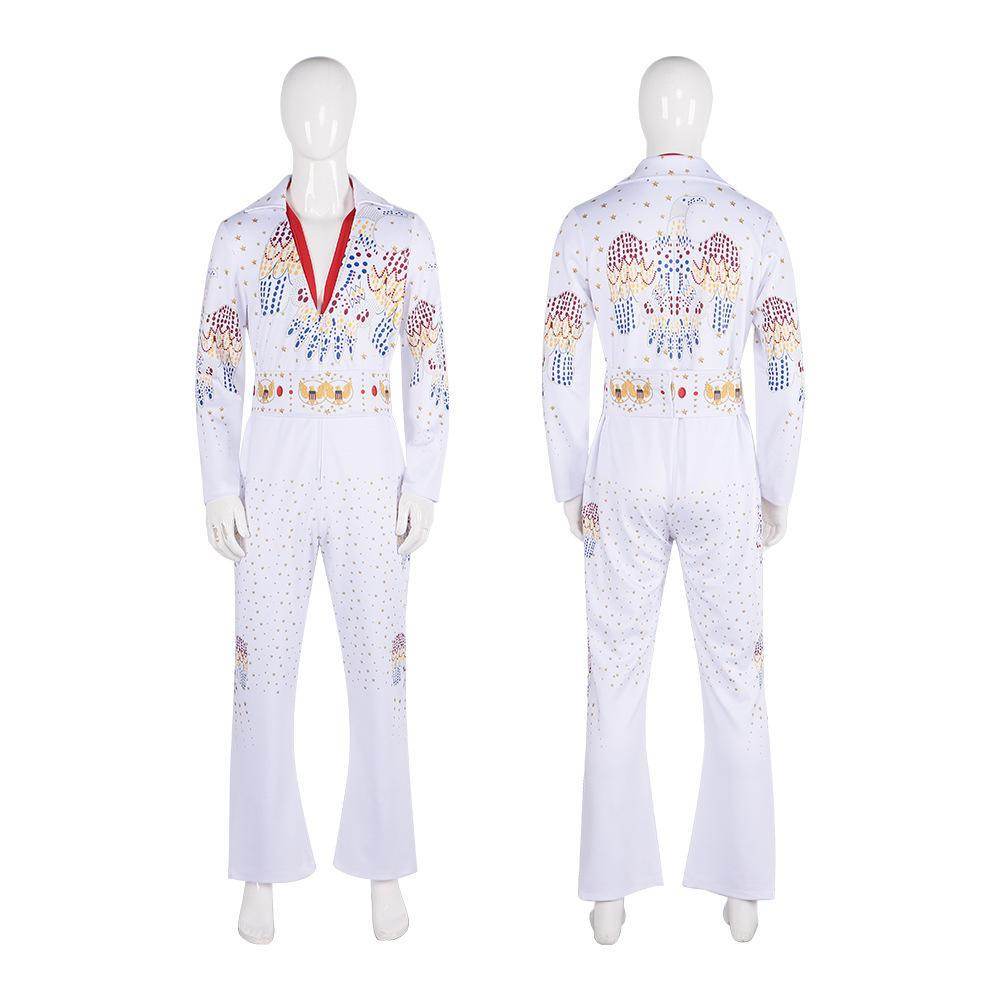 Elvis Presley Rock Singer Cosplay Costume for Halloween and Stage Performances Adult and Children - Pajamasbuy