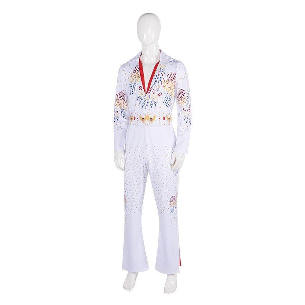 Elvis Presley Rock Singer Cosplay Costume for Halloween and Stage Performances Adult and Children - Ecosfun