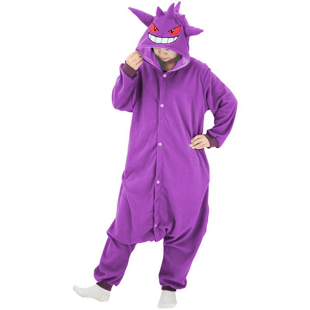 Gengar Kigurumi Onesies Anime Pokemon Pijamas Pijamas Disfraz de Halloween