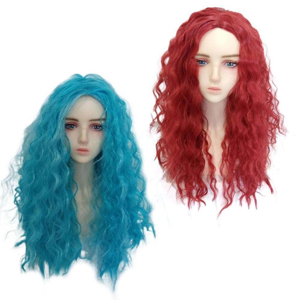 Kids' Uliana Costume Blue and Red Wig - Descendants 4: The Rise of Red - Ecosfun