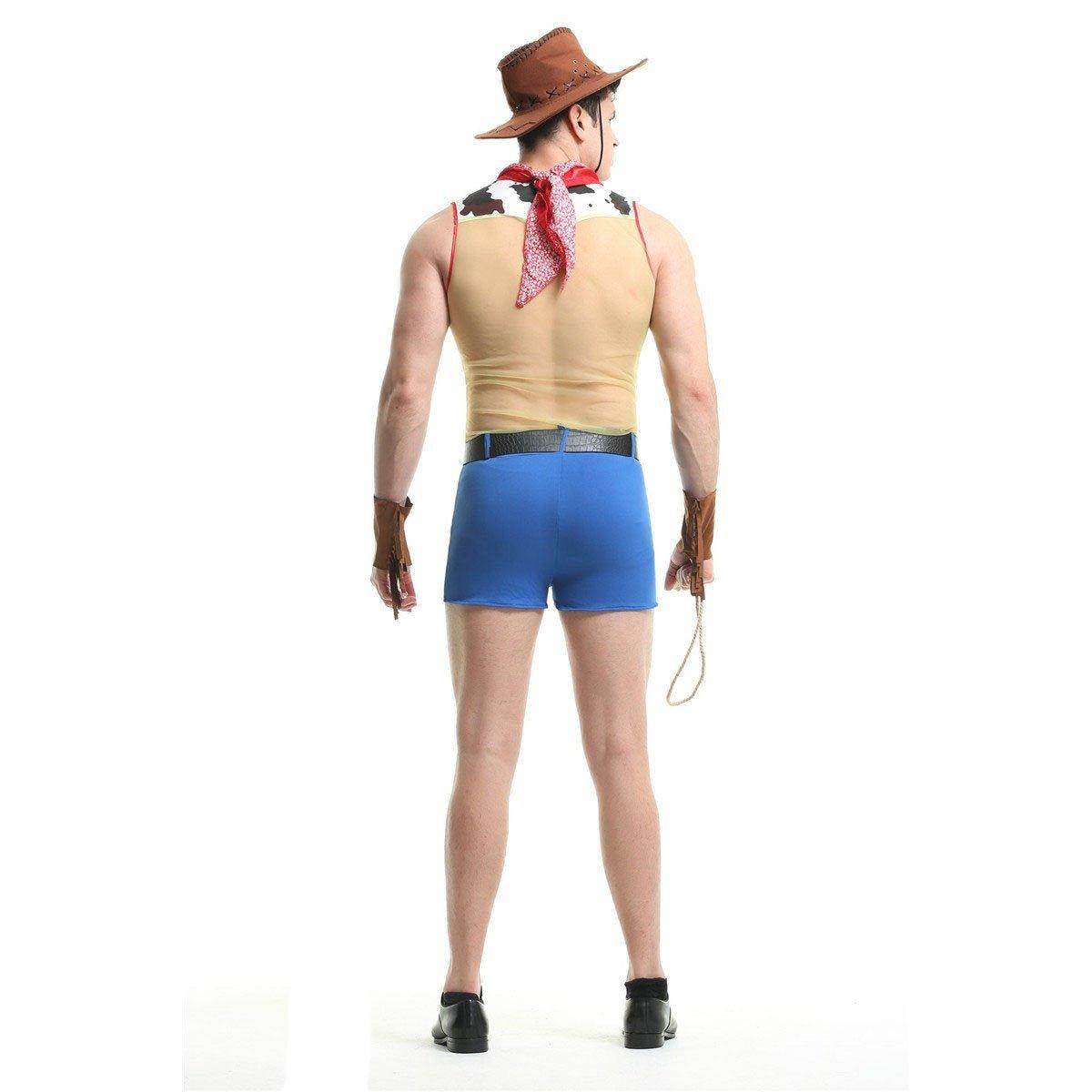 Stag Do Party Fancy Dress Costume Sheriff Woody Night Club For Men - Ecosfun
