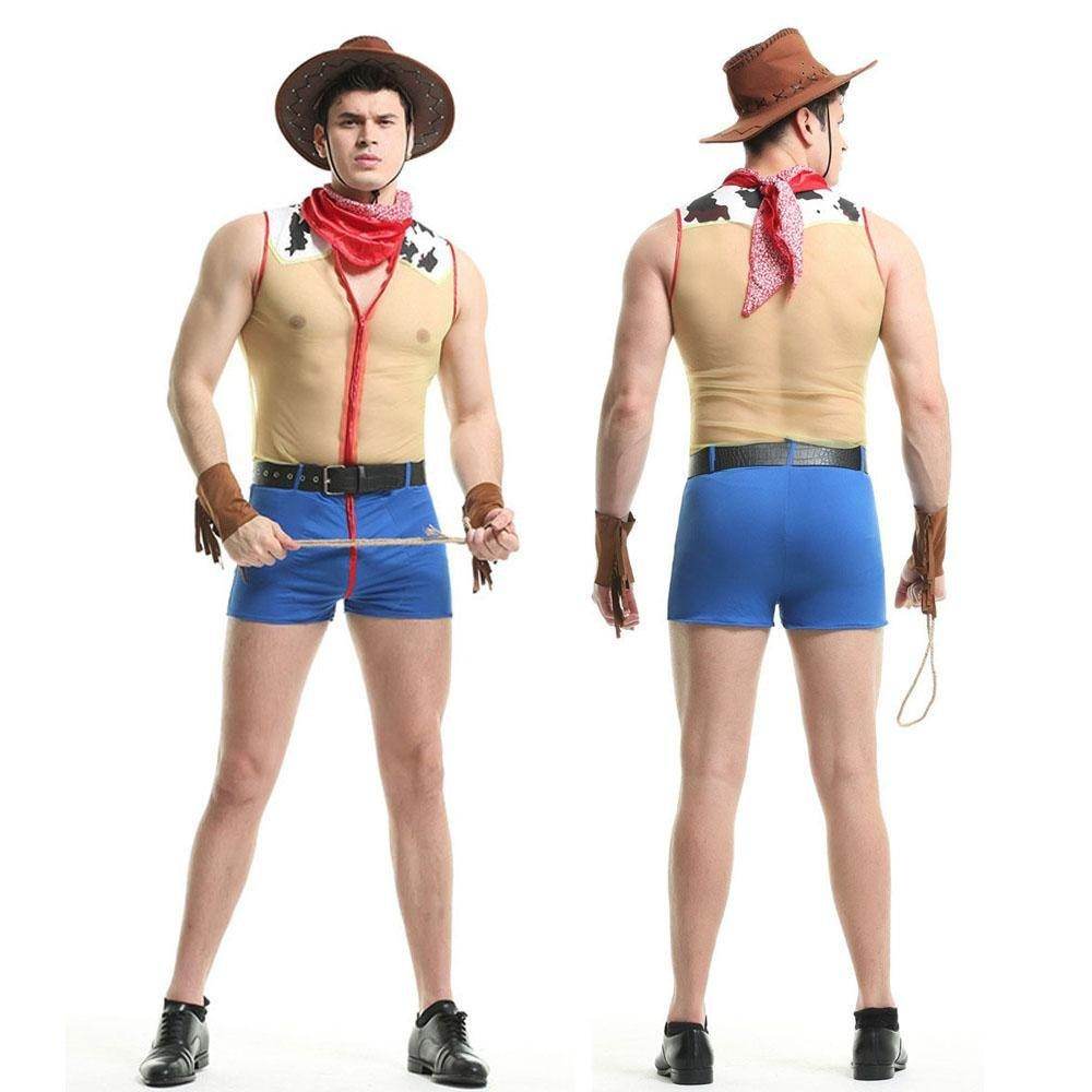 Stag Do Party Fancy Dress Costume Sheriff Woody Night Club For Men - Ecosfun