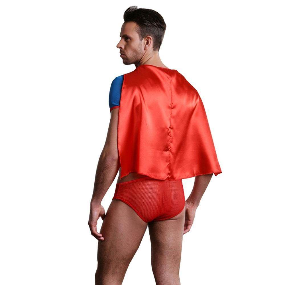 Stag Do Party Fancy Dress Superman Costume For Men - Ecosfun