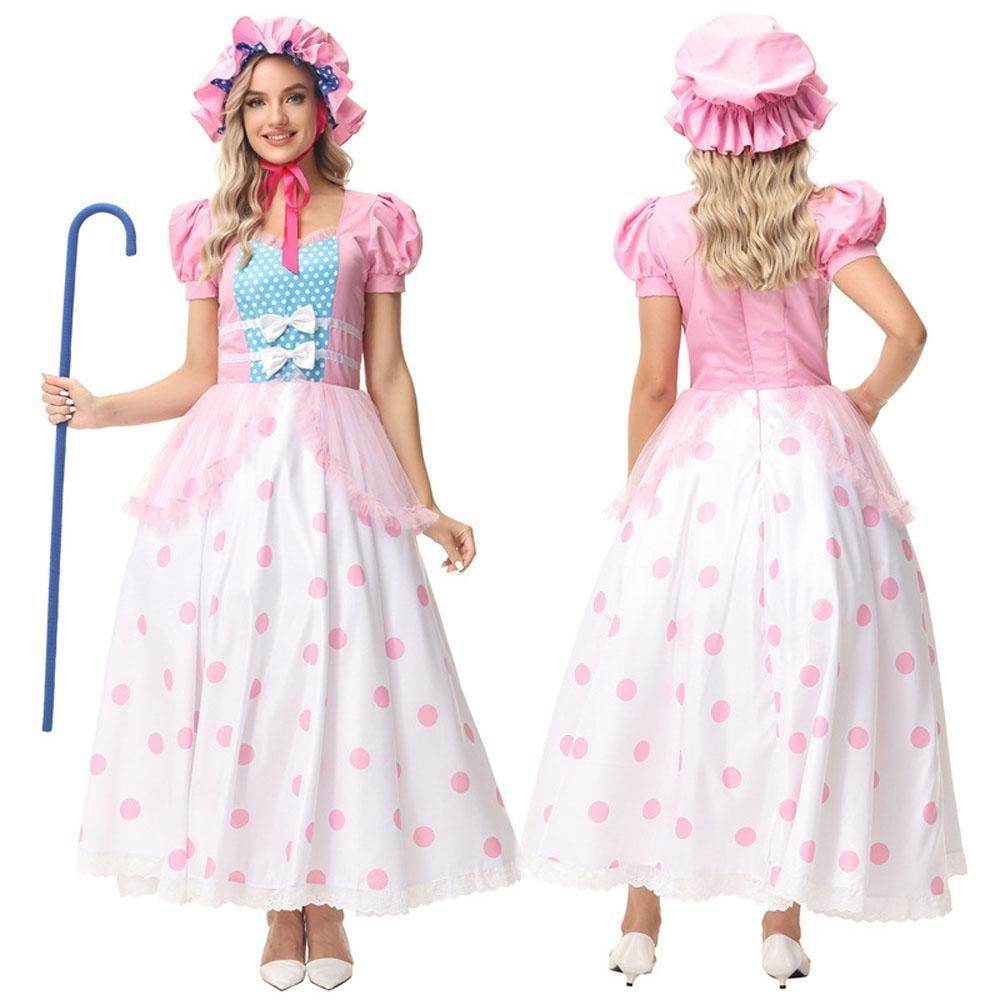 Toy Story 4 Little Bo Peep Cosplay Dress Halloween Costumes For Adult - Ecosfun