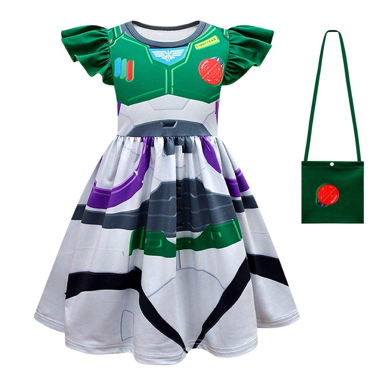 Toy Story 4 Miss Buzz Lightyear Costume Dress For Kids Girls - Ecosfun
