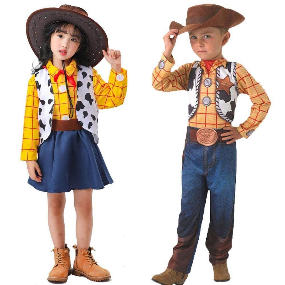 Toy Story 4 Woody Costume Halloween For Kids Child Girls Boys - Ecosfun