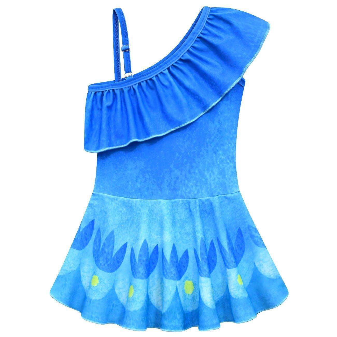 Trolls 3 Band Together Poppy Costume Princess Dress Bathing Swimsuit For kids - Ecosfun
