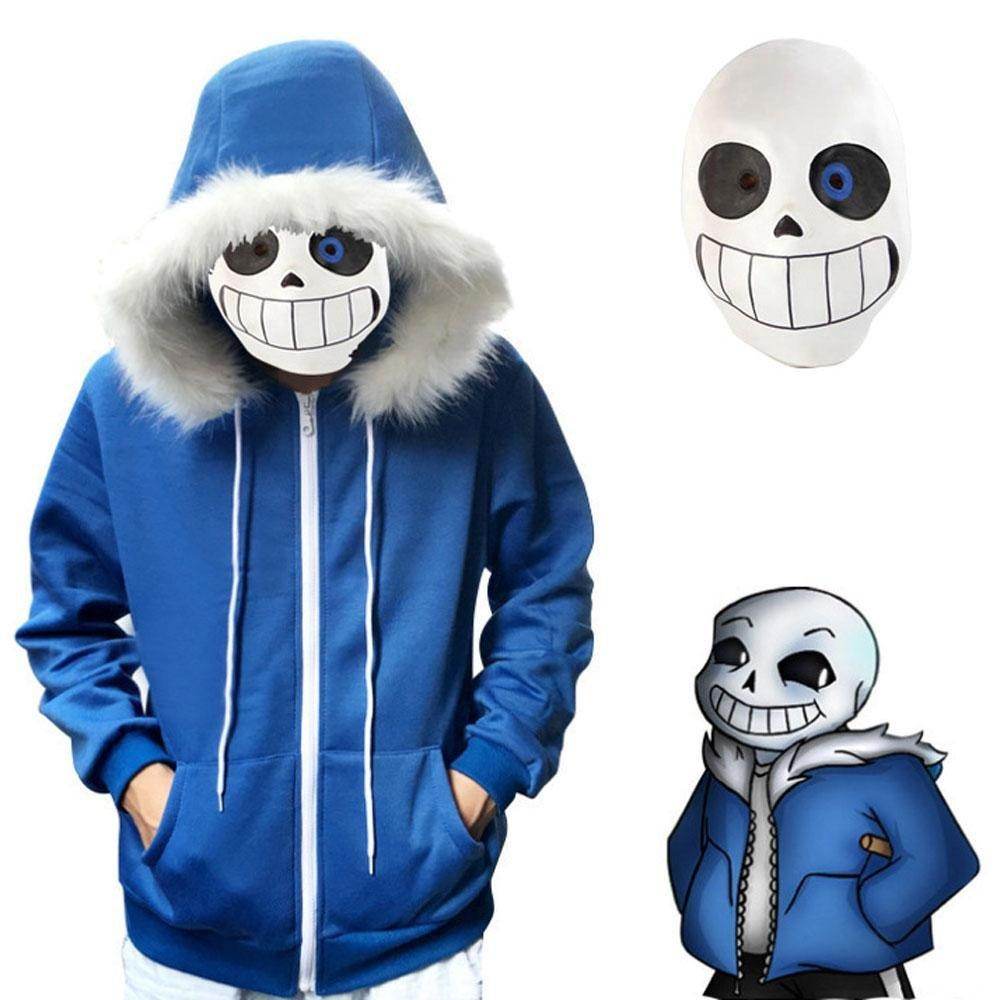 Undertale Sans Hoodie Costume Cosplay Sweatshirt for Halloween - Ecosfun