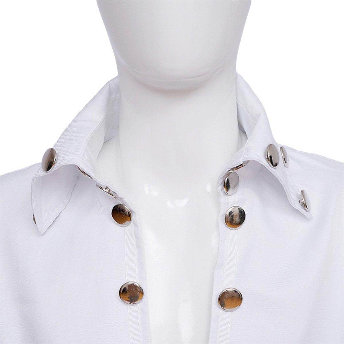White Elvis Presley Cosplay Costume Halloween Carnival Suit For Adults - Ecosfun